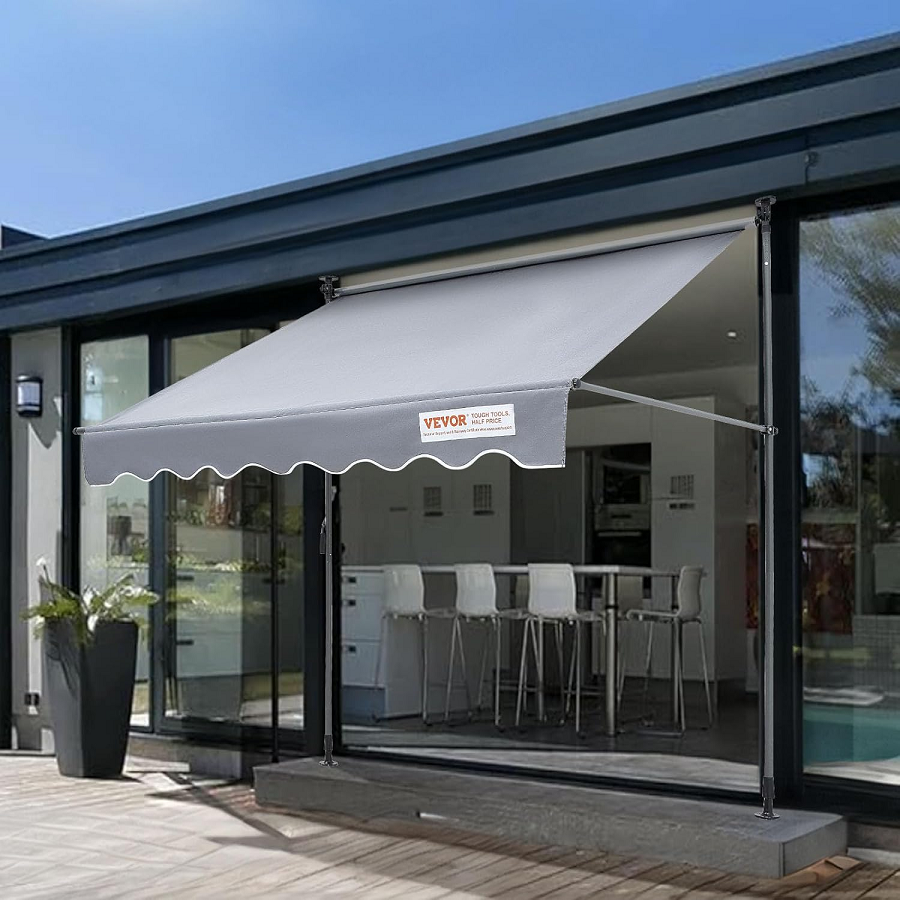 NEW VEVOR Manual Retractable Awning, 78" Outdoor Retractable Patio ...