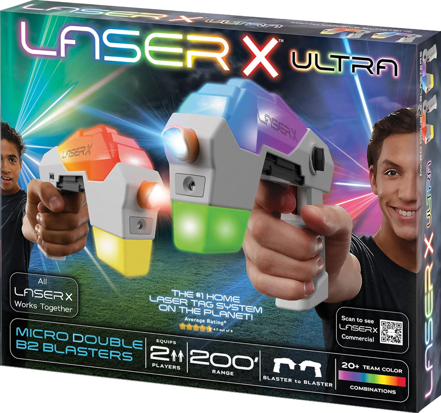 NEW Laser X Revolution Ultra Micro Double B2 Blasters, Laser Tag Gaming Set,  2 Players / BidClub