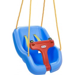 NEW Little Tikes 2 -in- 1 Snug 'n Secure Grow With Me Swing - Blue