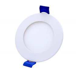 NEW DAWNRAY 3.5 LED Slim Recessed Flat Panel Light Ceiling Pot Light 5CCT 7W Dimmable Round White with Junction Box