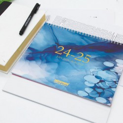NEW Desk Calendar 2024-2025, 18 Months Running from January 2024 to June 2025, (aprox:10.2 inch x 8 inch) Large Desk Calendar for Home Office Supply