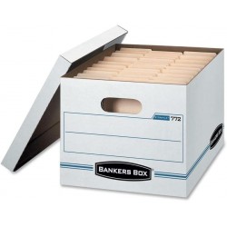 NEW Bankers Box Letter/Legal Standard Space Saving Storage Boxes (vf)