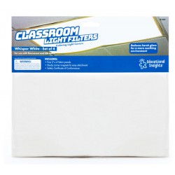 NEW Educational Insights 1231 Classroom Light Filters-Whisper, White, Set of 4, 2’ x 4’