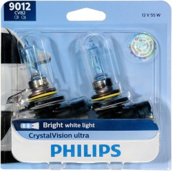 NEW 2 Pc Philips CrystalVision 9012CVB2 Headlight Bulbs