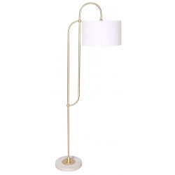 NEW Luce Lumen Brushed Gold Metal Floor Lamp