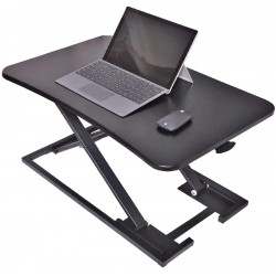 NEW For Living Convertible Height Adjustable Sit To Standing Desk For Home Office, Black