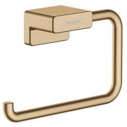 NEW hansgrohe 41771140 AddStoris Roll Cover Toilet Paper Holder, Brushed Bronze