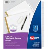 NEW AVERY Big Tab Write-On Dividers, 8-Tab Set (23078)