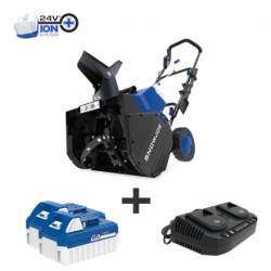 NEW Snow Joe 18-inch 48V Cordless Electric Snow Blower Kit with 2 x 4.0 Ah Batteries + Charge