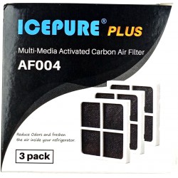 NEW ICEPURE AF004 Refrigerator Air Filter Replacement for LG LT120F, Kenmore Elite 469918, 9918, ADQ73214402, ADQ73214404, ADQ73334008, 3PACK