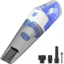 NEW GOGOING Handheld Vacuum Cordless - Strong Suction [9000Pa] - Rechargeable Car Vacuum Cleaner, Hand Vacuum with Large Dirt Bowl, 3 Attachments & Cleaning Brush