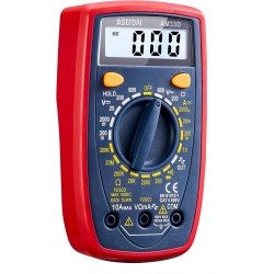 NEW (MACHINE ONLY) AstroAI Multimeter Digital Multimeter with DC AC Voltmeter and Ohm Volt Amp Tester; Measures Voltage 2000 Counts, Current, Resistance; Tests Live Wire, Continuity