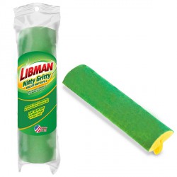 NEW Libman Nitty Gritty Roller Mop Refill Green/White Synthetic Sponge Snap-On #02011