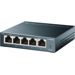 BRAND NEW TP-Link TL-SG105 5 Port Gigabit Unmanaged Ethernet Network Switch, Ethernet Splitter, Plug and Play, Fanless Metal Design, Shielded Ports, Traffic Optimization, Limited Lifetime Protection,Black