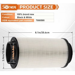 NEW 7080595 PL-1003 Air Filter Replacement for Polaris Sportsman 335 400 450 X2 500 550 800 Scrambler 500 Scrambler XP 850 1000 Trail Boss 330 Magnum 325 Xpedition 425