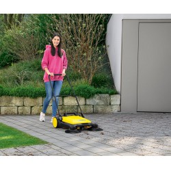 NEW Karcher S 4 Twin Walk-Behind Outdoor Hand Push Sweeper - 20 Litre Capacity