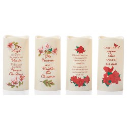 NEW Holiday Memories Memorial Christmas Candles (set of 4)