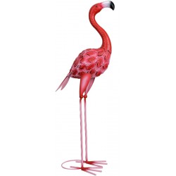 NEW Pink Flamingo one piece Lawn Ornaments, Metal Flamingo Garden States for Outdoor Yard Garden Patio Pond Pool Lawn Backyard Art Decorations