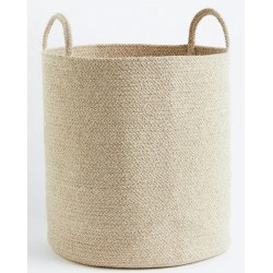 NEW H&M Cotton Storage Basket - (aprox: 15.5 diameter X 15.5 height)