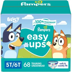 NEW Pampers Potty Training Underwear for Toddlers, Easy Ups Diapers, Training Pants for Boys and Girls, Size 7 (5T-6T), 68 Count, Giant Pack