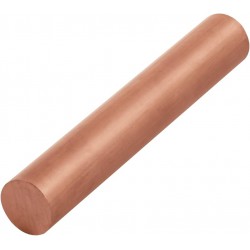 NEW USAMILY 1 inch (25mm) Pure Copper Solid Round Rod Lathe Bar Stock, 6 inch(152.4mm) in Length