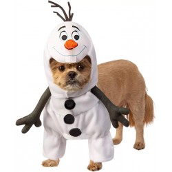 NEW LARGE Rubie's Unisex Adult Disney: Frozen 2 Olaf Pet Costume Party Goods, AS Shown, L Neck 18 Girth 23 Back 22