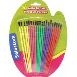 NEW Selectum Kids Artist Brush (Pack of 20)