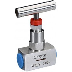 NEW YACO VALVE Stainless steel Needle valve 3/8'' NPT High pressure 2000 PSI, Pressure regulating, flow control, Instrument Gauge Valve, Water Oil Gas