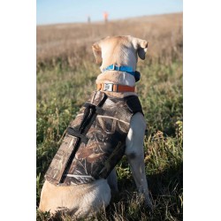 NEW SMALL Browning Camo Neoprene Dog Vests, Adjustable Hunting Dog Vest with Flexible Chest Plate, Realtree MAX-5 (5mm), Small