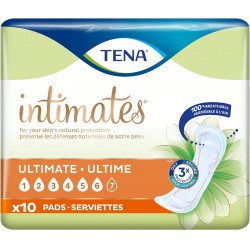 NEW 10 Count Pack Of 1 Tena Incontinence Pads, Ultimate Absorbency, Regular Length,