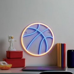 NEW Merkury Innovations 12.6 Basketball LED Neon Wall Sign, Basketball LED Neon Wall Sign