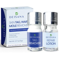 NEW EXP: 5/30/2025 - 5G EACH DEISANA Skin Tag, Wart & Mole Remover and Repair Gel Set Skin Tag Removal Treatment Mole Corrector