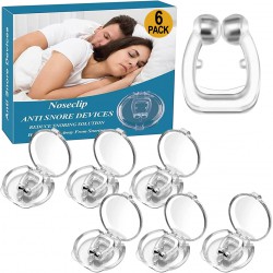 NEW Anti Snoring Devices - Silicone Magnetic Anti Snoring Nose Clip, Snore Stopper with Adjustable Magnet, Snoring Solution - Comfortable Nasal to Relieve Snore, Stop Snoring for Men and Women (6 PCS)