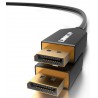 NEW LINKUP - 34AWG Ultra Slim Flexible DisplayPort DP8K Cable (VESA Certified) HBR3 DSC 1.2a HDCP2.3 3D | 8K@60Hz 4K@144Hz | UHD QHD FHD | - 2 Meter