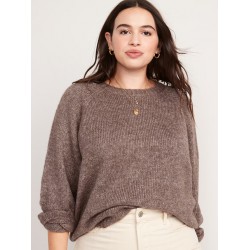 NEW SIZE 3X Melange Cozy Shaker-Stitch Pullover Sweater | Old Navy