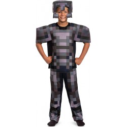 NEW Size M (7-8) Minecraft Costume, Official Nether Armor Outfit for Kids Minecraft Costume, Deluxe Child Size Medium (7-8)