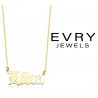 NEW EVRY JEWELS LIBRA NECKLACE 14K GOLD plated