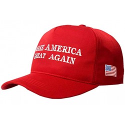 NEW MAGA Hat Make America Great Again Donald Trump Slogan with USA Flag Cap Adjustable 2024 Keep America Great Baseball Hat (Red)