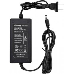 NEW Facmogu DC 12V 3A Power Adapter, 100-240V AC to DC 12V 3A 36W Power Suppy with Barrel Connector 5.5x2.5mm & 5.5x2.1mm, 12 Volt 3 Amp Desktop Adpater 12V 3A Switching Transformer AC/DC Power Converter