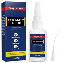 NEW Ceramic Glue, 30g Glue for Porcelain and Pottery Repair, Instant Strong Glue for Pottery, Porcelain, Glass, Plastic, Metal, Rubber and DIY Craft