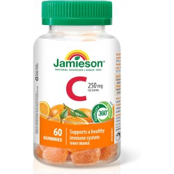 NEW EXP: 12/2025 - Vitamin C Gummies 250 mg - Tangy Orange Flavour