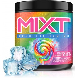 NEW BBD: 7/2025 - MIXT Energy Drink Mix, Energy Powder, 8 Hour Energy Formula, Designed for Concentration, Focus, and Hours of Energy Without the Crash, Sugar Free (60 Servings, Rainbow Candy)y, 200 g (Pack of 1)