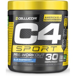 NEW BBD: 9/2025 - C4 Sport Pre Workout Powder Blue Raspberry | Informed Choice Certified + Sugar Free Pre-Workout Energy Supplement for Men & Women | 135mg Caffeine + Creatine Monohydrate | 30 Servings