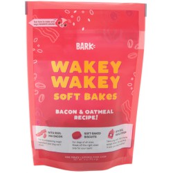 NEW BBD: 04/07/2025 - BARK EATS Wakey Wakey Soft Baked Biscuits - BACON AND OATMEAL RECIPE - 114G