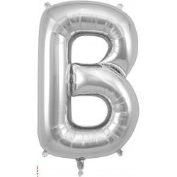 NEW 34 Letter B Silver Oaktree Brand Foil BallooN