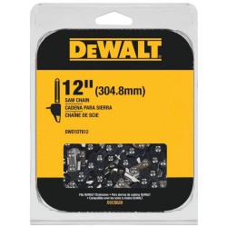 NEW DEWALT DWO1DT612 12 in. x 3/8 in. 0.043-Gauge 45 Drive Links Replacement Chainsaw Chain