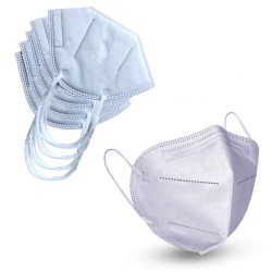 NEW 5-Plu Fave Mask with Ear Loop (Pack of 5) Individually Packed in Ply Baf, 5 per Box, Adult