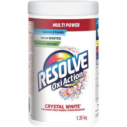 NEW Resolve, Multi Power, Oxi-Action, Amazing Stain Remover, In-Wash Powder, Whites, 1.35kg