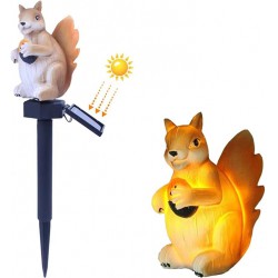 NEW - LED Solar Garden Light Squirrel Lawn Lamp