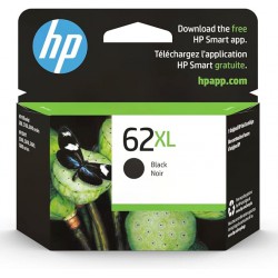 NEW Original HP 62XL Black High-yield Ink | Works with HP ENVY 5540, 5640, 5660, 7640 Series, HP OfficeJet 5740, 8040 Series, HP OfficeJet Mobile 200, 250 Series | Eligible for Instant Ink | C2P05AN